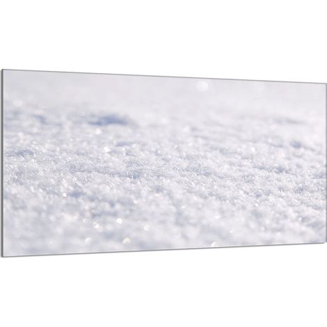 Plaque de protection en verre pour poêle 90x52 Blanc (1/5)