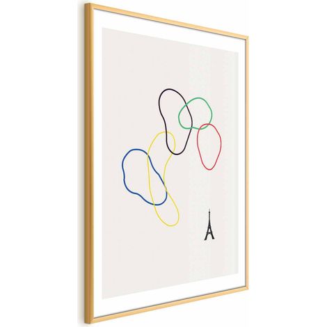 Poster – Bunte Kreise – Digitale Grafik – Minimalismus (1/4)