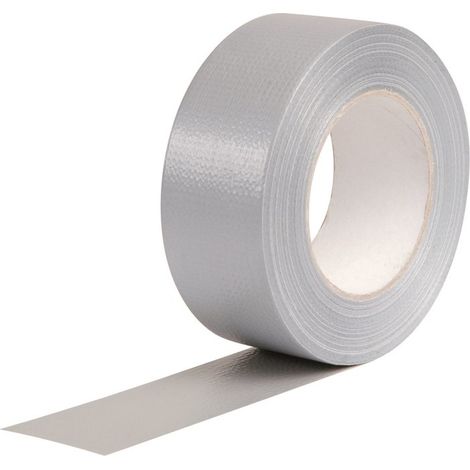 Toile adhésive renforcée - Outibat - Gris aluminium - Longueur 50 m - Largeur 48 mm (1/2)
