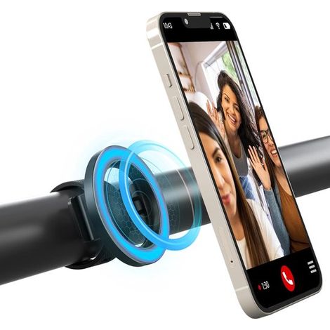 Handyhalterung mit 1754cm Magnetgriff und verstellbarem Gurt, universelle Freisprechfunktion für Wagen/Laufbänder (iPhone 12-17, Samsung) (1/5)
