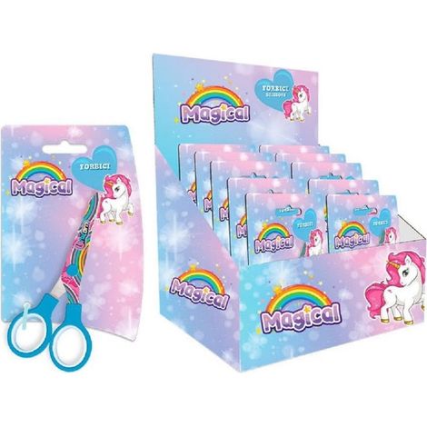 Trade Shop - Set 24pcs Scissors Schoiss Unicorn Decor Para La Escuela Chancillery Girls 738066 - (1/2)