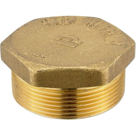 Messing Gewindefitting-Stopfen 2'' AG (1/2)