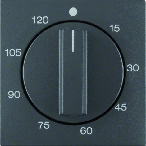 Composant domotique berker 16331606 bouton minuterie mécanique gris
