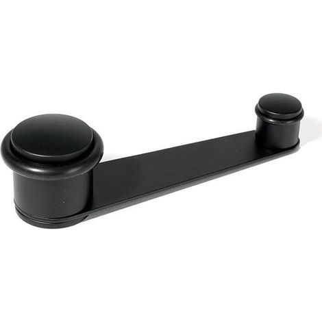 tope puerta doble con retenedor inox201 / negro acabado efecto inox acabado efecto inox acabado negro