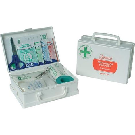 Estuche de primeros auxilios completo Polypro para 4 personas Asep P24