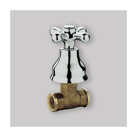 "RUBINETTO A INCASSO DIRITTO IRIS 1/2"""" - Bronzo" (1/4)