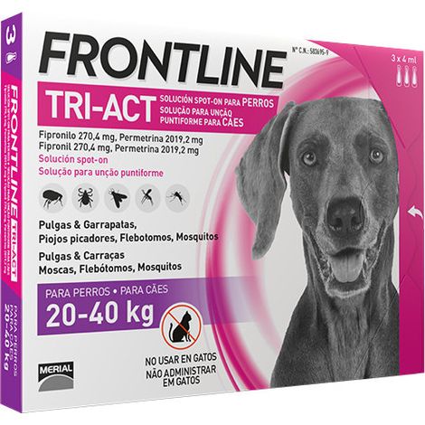 Frontline Tri-Act 20-40kg 3 Pipetas