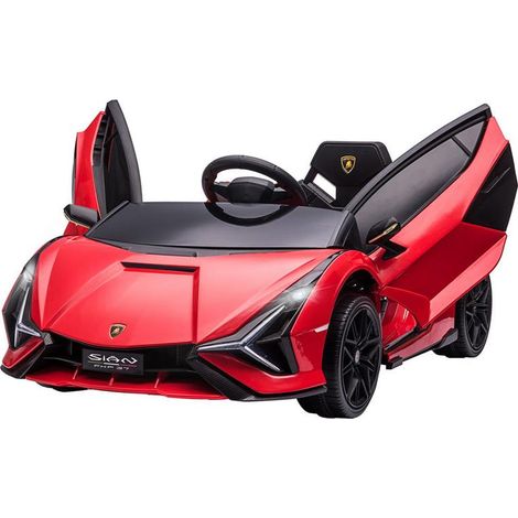 MACCHINA ELETTRICA LAMBORGHINI PER BAMBINI ETÀ 3-5 ANNI ROSSA (1/5)