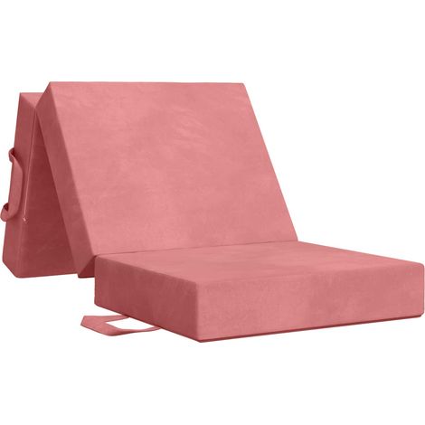Foldable Sofa Bed 75 x 63 x 45 cm Pink vidaXL (1/5)