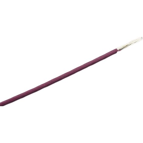 Fil électrique RS PRO, 0,05 mm² 30 AWG, 300 V, ETFE Violet, 50m ( Prix pour Bobine de 50 Mètres )