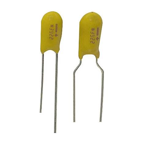 Suntan TS19001E220MSB0B0R Condensateur tantale 5.08 mm 22 µF 25 V 20 % (L x l) 16.5 mm x 9.5 mm 1 pc(s) V916463