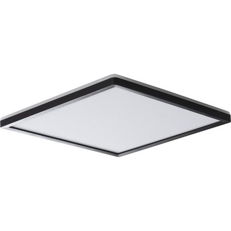 Plafonnier LED 12,3W carré noir 22,5cm IP54 CCT Kanlux (1/5)