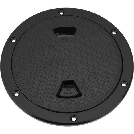 1 couvercle de trappe d'inspection de bateau rond avec plaque de couverture amovible trous pré-percés pour bateau, yacht, camping-car (1/5)