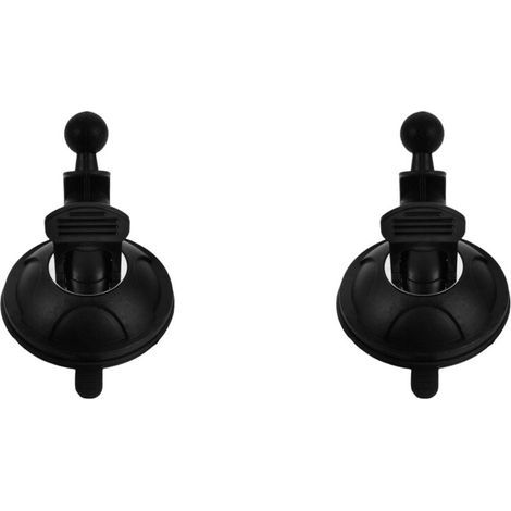 2Pièces Support Ventilateur Ventouse Noire Ajustable (1/2)