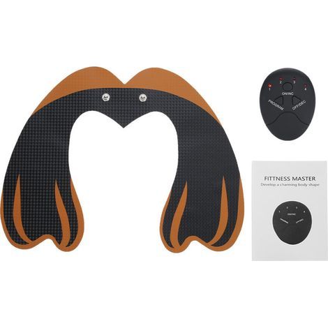 Appareil de massage EMS pour le lifting des fesses - Stimulation musculaire des hanches - Modèle 01 - Tonification et raffermissement - Longueur : 15 cm / Largeur : 13 cm / Hauteur : 4 cm-AquaForge (1/5)