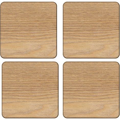 Creative Tops Oak Veneer Pack Of 4 Coasters