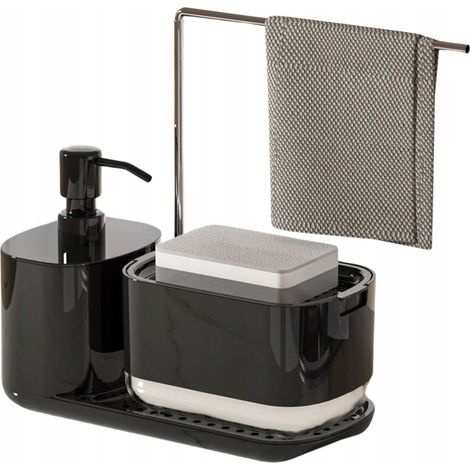 Küchenorganizer-Set, Geschirrspüler, Seifenspender mit Pumpe