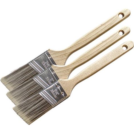 Faithfull 75SWIFTSASH3BP Tradesman Synthetic Sash Brush Set, 3 Piece FAIPBTSASH3