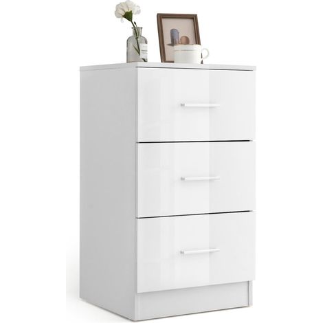 Goplus – Caisson de bureau 3 tiroirs – Panneaux de particules résistants – Dimensions 37 x 34 x 66,5 cm – Pour rangement documents et objets (1/5)