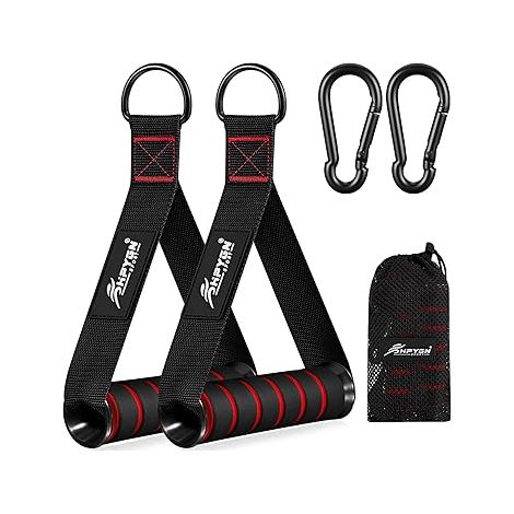 Poignées de Résistance Poignée de Tirage Musculation Accessoire pour Machine Smith Bande de Résistance Multi Station (1/5)