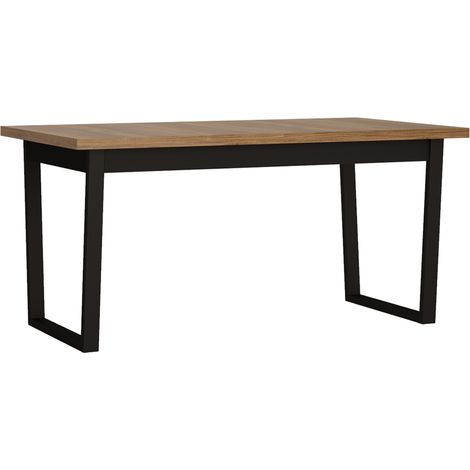 Esstisch ausziehbar 160-240 cm BRISTOL-129 in Catania Eiche Nb. mit schwarz, B/H/T ca. 160-240/78/90 cm (1/5)
