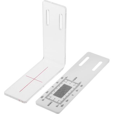 Jeu de jauges d'angle de fissure transparentes de précision, outil de mesure pour l'inspection des murs dans le cadre de projets de rénovation et de construction