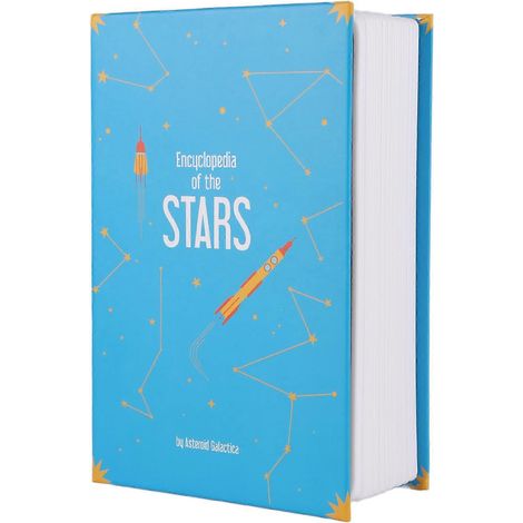 Coffre-fort dissimulé en forme de dictionnaire, avec serrure à combinaison numérique à 3 chiffres, coffre-fort antivol secret (bleu). (1/5)