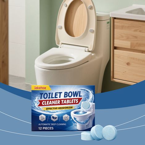 Toilet Cleaning Sheets - 12 sheets for toilet and bathroom cleaning, stain removal, and a bright, fresh finish. (1/5)