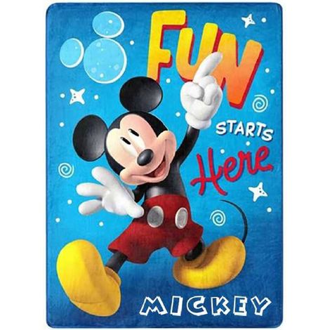 Couverture polaire 100x140 Mickey Mouse