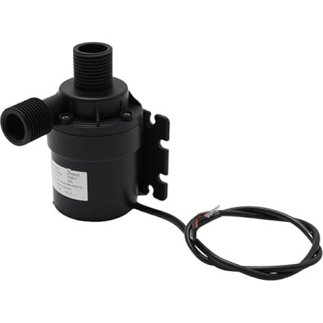 Pompe à eau 12 V - Pompe centrifuge sans balais - 1000 l/h - Hauteur de refoulement : 8 m - Plastique ABS avec IP68 - Pour système solaire d'aquarium, circuit d'eau (1/5)
