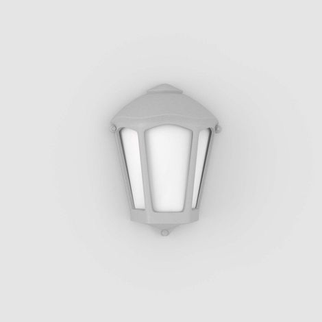Aplique De Pared Tipo Farol FUMAGALLI "FABIO" - E27 - IP55 - Gris