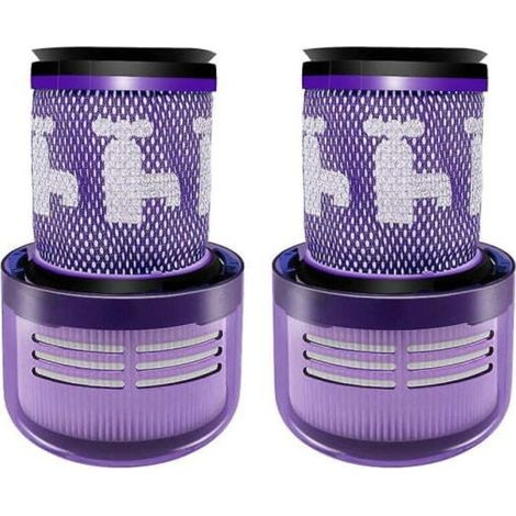 2er-Pack Ersatzfilter für Dyson V12 Detect Slim 971517-01 Akku-Staubsauger, waschbar