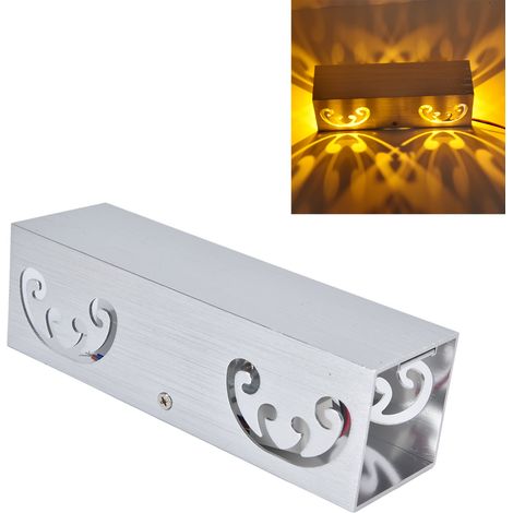 Applique murale papillon à double tête LED 2W, structure en aluminium, lumière diffuse, éclairage décoratif pour entrée de bar ou couloir, lumière chaude (1/5)