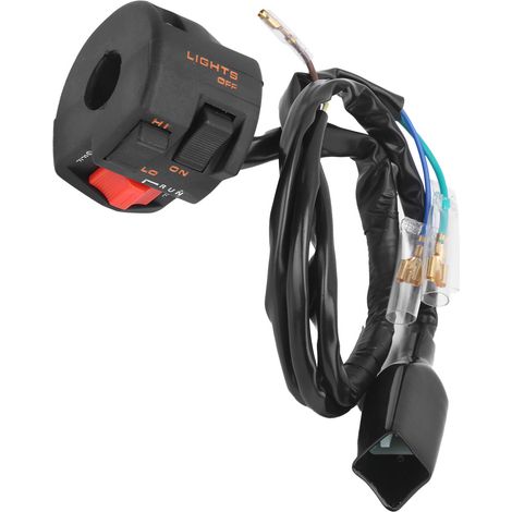 Interrupteur de guidon coupe-circuit/phares/feux de route/feux de croisement/marche/arrêt ABS de remplacement pour Honda ATC 350X 1986 (1/5)