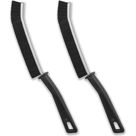 2Pcs Brosse Joint Carrelage,Brosse a Joint Carrelage,Brosse De Nettoyage à Poils Durs,Brosse Nettoyage Crevasses,Brosse ,Noir (1/4)