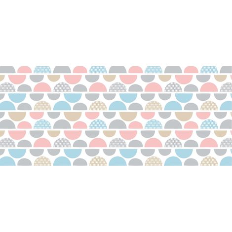 d-c-fix tovaglia plastificata PVC-free Fantasia Cerchio - cerata antimacchia impermeabile moderno - copritavolo plastica tavolo per uso interno ed esterno - 220 cm x 150 cm rettangolare (1/2)