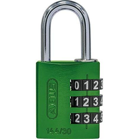 ABUS Lucchetto a combinazione con numeri grandi, verde, 30 mm (1/3)