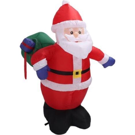 Père Noël Gonflable de 3,9 Pieds avec Sac Cadeau, Décor de Noël Gonflable avec LED pour Décorations d'hiver Intérieures et Extérieures de Cour (Prise UE 220V) (1/5)