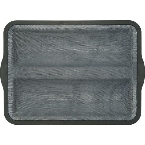 Moule à baguette en silicone fibre de verre, plaque à baguette, moule pour baguette de pain, Silicone, Fibre de verre, Nylon, Gris, 36 x 26 x 2,5 cm (1/5)