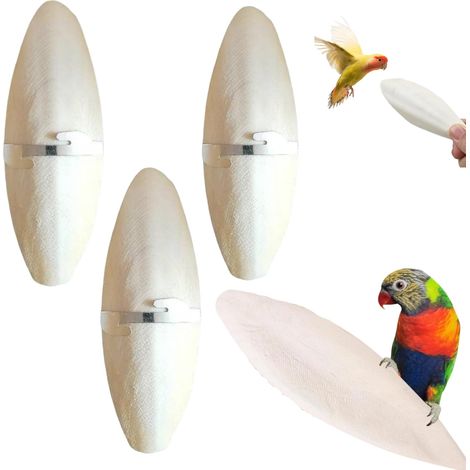 Os de Seiche Oiseaux,Os Seiche,Os de Seiche pour Tortue,Os de Seiche Perroquet,Os de Seiche Naturelle,Os de Seiche Jouets à Mâcher,avec 3 Supports en Métal et 1 Boîte en Plastique,11-13cm,3PCS (1/5)