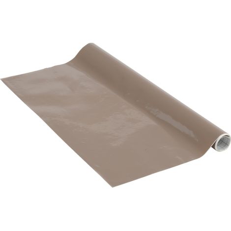 Papier adhésif Marron mocha Mat Marron 45 cm x 1,5 m Épaisseur 95μ Film autocollant pour meuble et cuisine film décoratif papier peint PVC sans phtalates Fabriqué en UE (1/5)