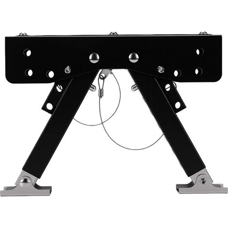 Stabilisateur de marchepied pliable pour caravanes à sellette, hauteur réglable de 7 à 29 cm, facile à installer (1/5)