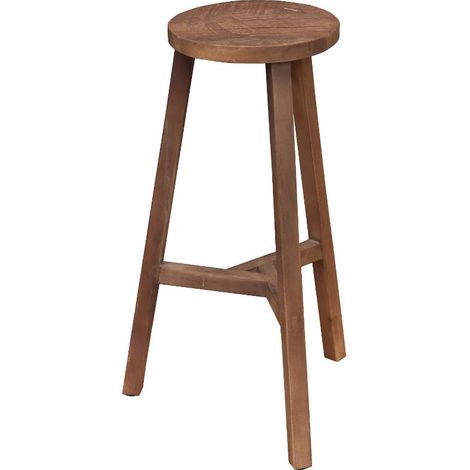 Tabouret de bar en bois recyclé Indra (1/5)