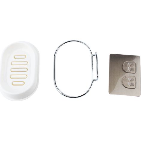 Porte-Savon En Plastique Avec Ventouse Forte - Support De Savon Pour Salle De Bain - Drainage Rapide - 1 Pièce (1/5)