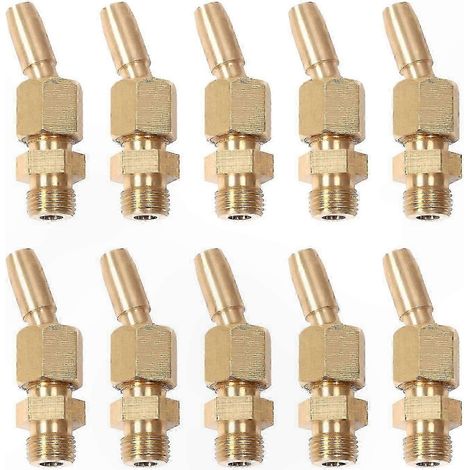 Lot de 10 buses en laiton DN6 de 1/8 pouce, adaptées aux jeux d'eau de jardin, aux buses de fontaine générales et aux rideaux d'eau paysagers. (1/5)