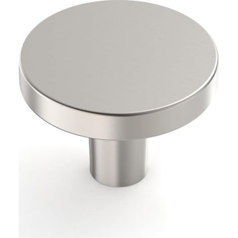 Set mit 10 Möbelknöpfen aus gebürstetem Nickel für Schubladen, Türen, Kommoden und Schränke (1/5)
