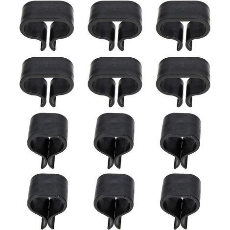Ensemble de 48 clips de fixation pour canapé en rotin noir (1/5)
