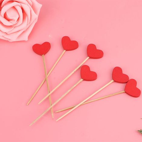 Set di 20 etichette in legno a forma di cuore per piante da frutto – articoli decorativi – cartellini prezzo per fioristi