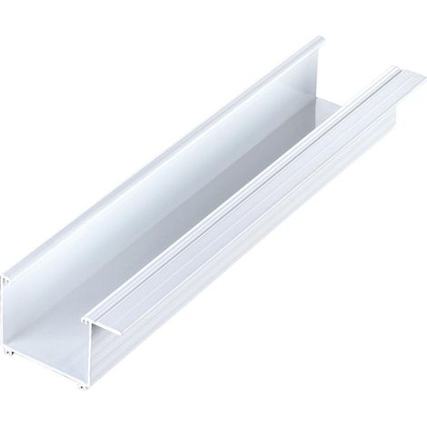 Alu-Regenrinne HT90 6100 mm, WEIß