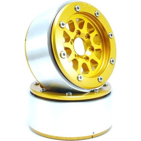 Beadlock Wheels PT-Gear Gold/Gold 1.9